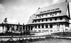 hotel černobílé foto